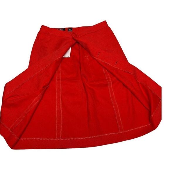 Zara Pratt Fashion Skirt WMNS XS Pencil Button Down Cargo Pocket Spring Bright - Picture 3 of 9